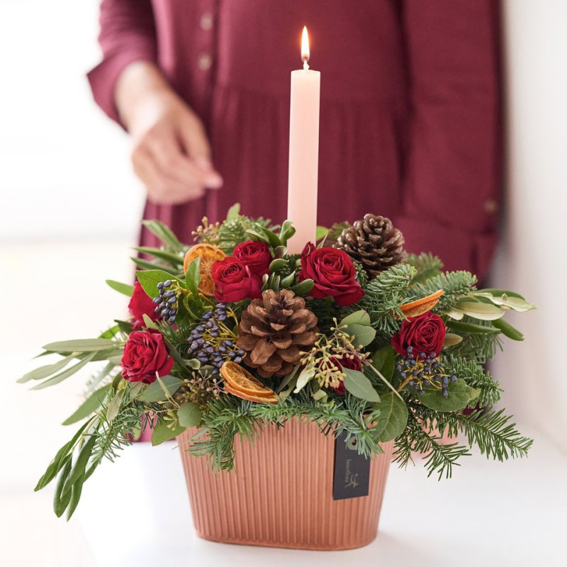 Luxury Christmas Candle Arrangement