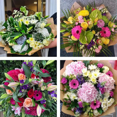 Stunning Hand-tied bouquet made with beautiful fresh flowers