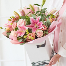 Pretty Pink Rose and Lily...