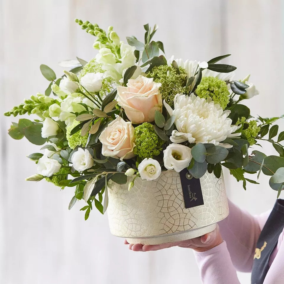 Arrangement made with beautiful fresh flowers